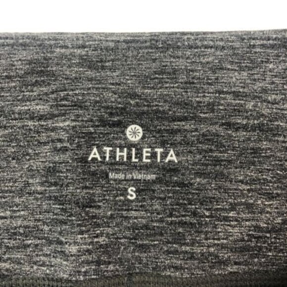ATHLETA Spacedye Sly Drifter leggings S Gray Stretch Pants Zipper Pockets - Picture 6 of 11